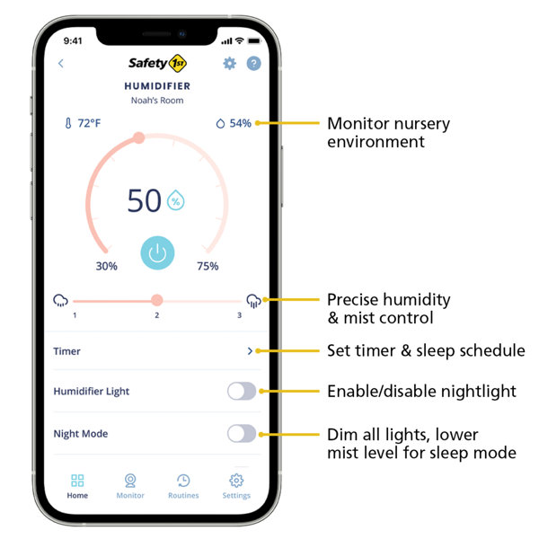 Safety 1st Smart Humidifier & Reviews Wayfair
